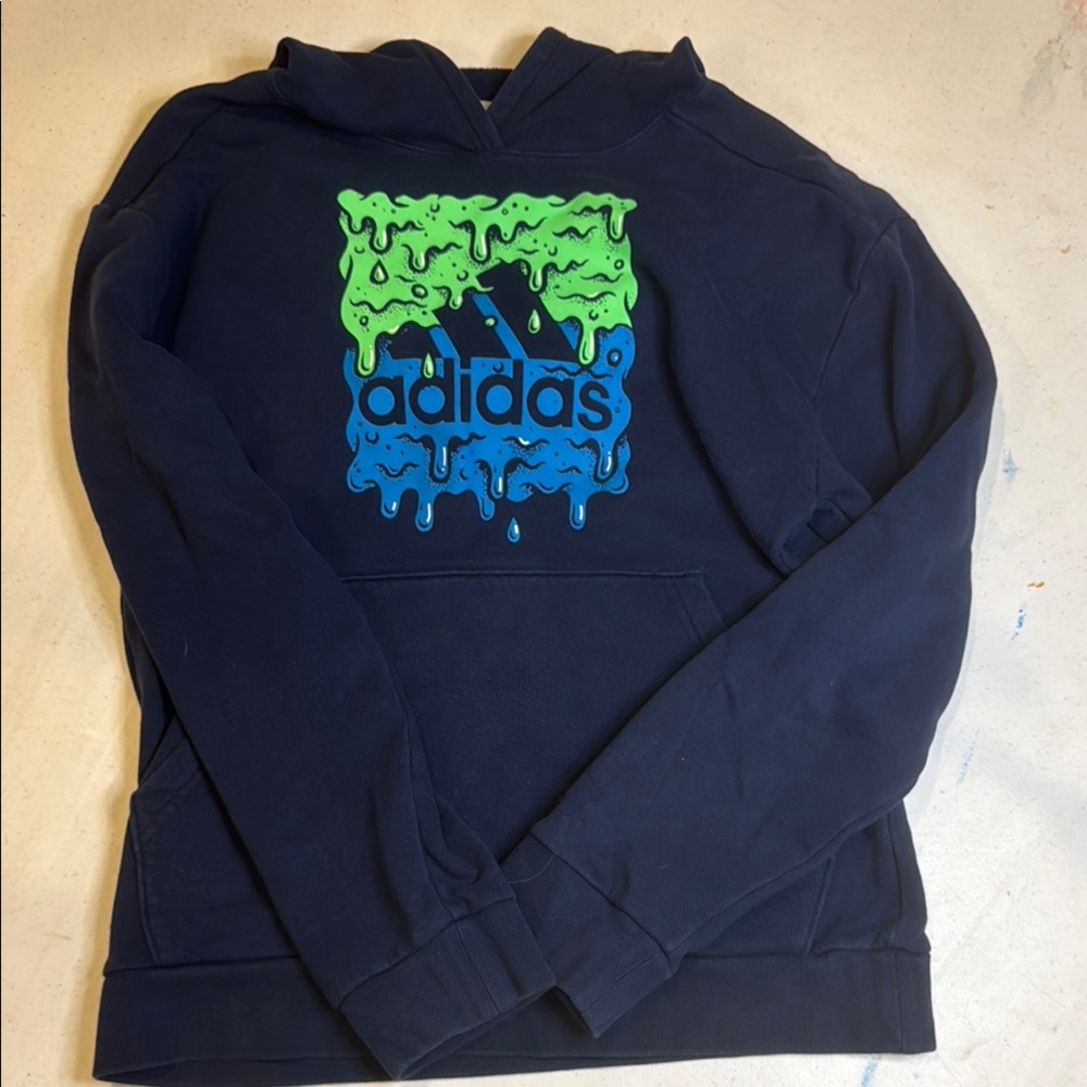 Adidas Boys ADIDAS Navy Blue Hoodie